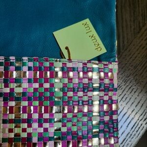 Multi-color Crochet clutch purse